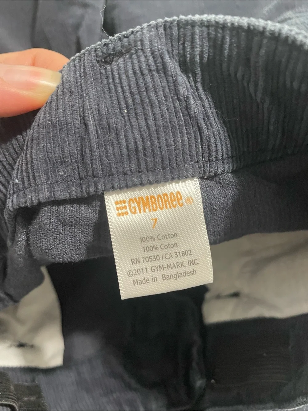 Gymboree Blue Corduroy Pants